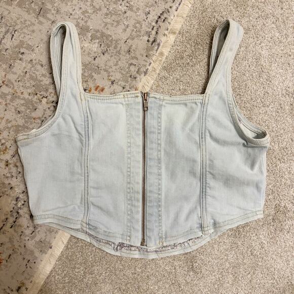 Free People Daydream Denim Corset Top - Picture 5 of 6